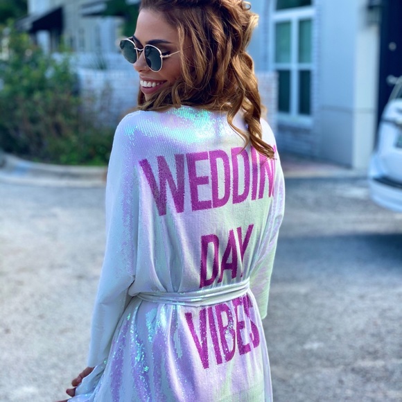 Hayley Paige Occasions Other - Hayley Paige WEDDING DAY VIBES Sequin Robe